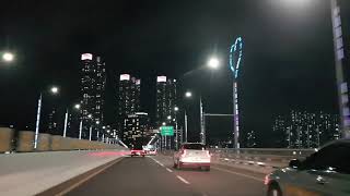 우암동 부산항대교 영도 남항대교 송도 해수욕장까지 야간 주행영상 busan city driving video road trip