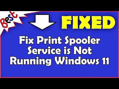 Print Spooler Service Not Running Windows 11