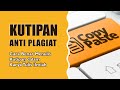 Cara Benar Menulis Kutipan dalam Karya Tulis Ilmiah