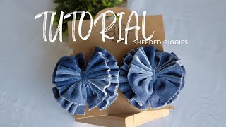 Shreded Bows, Messy Bows, Velvet Fabric | Tutorial