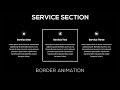 Service Section with Border Animation on Hover