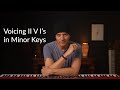 Voicing Combinations for II V I Progressions in Minor Keys