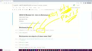 CEIS110 Python dictionaries - Introduction