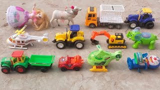 Trolley Tractor Trolley ko Kalti Kar Diya | Surpries Helicoptar | Pk Kids Toys.