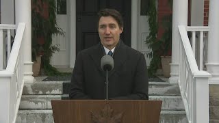 Canadian Prime Minister Justin Trudeau announces resignation