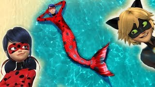THE SIMS 4 Miraculous Ladybug and Cat Noir are MERMAIDS 🐞  5