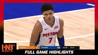 New York Knicks vs Detroit Pistons Full Game Highlights 12.11.2020