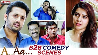 "A Aa" Hindi Dubbed Movie B2B Comedy Scenes || Nithiin, Samantha || Trivikram || Aditya Movies