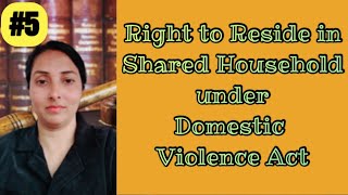 Section 12 to 17 of Domestic Violence Act | #RJS #domesticviolence #SharedHousehold