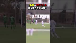 強風に負ける可哀想なゴールキーパー #shorts #オウンゴール #海外サッカー