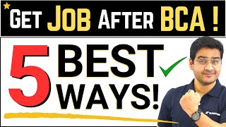 💥After BCA Jobs? 5 Best Ways! How to Get Job After BCA? Career in BCA! #bca #bcajobs #bcacourse