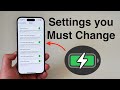 Settings You Need To CHANGE to Save Battery Life on your iPhone!!