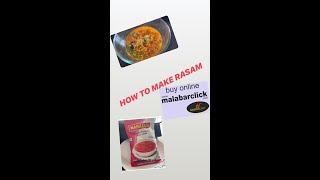 How to make RASAM -using narasus rasam powder