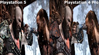 God of War 4 PS5 Vs PS4 Pro Comparison (4K Ultra HD) Playstation 5 Vs PS4 Pro Gameplay Graphics