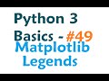 Python 3 Programming Tutorial - Matplotlib legends
