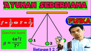 Ayunan sederhana, menghitung gravitasi dg rinci