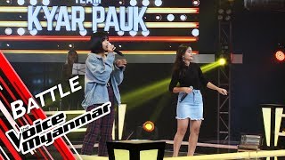 Ronnie VS Kim Kim: ေဟာလိဝုဒ္ (Htun Eaindra Bo) | Battle - The Voice Myanmar 2019