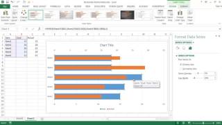 Create a Horizontal Thermometer Chart