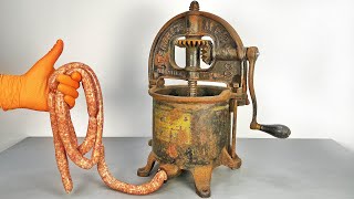 1883 Sausage Stuffer Restoration - Antique Kitchen Tool