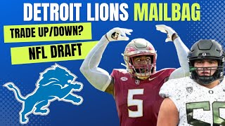 Detroit Lions Mailbag: Trade Up For Jared Verse? Trade Back In Draft? Draft Jackson Powers-Johnson?