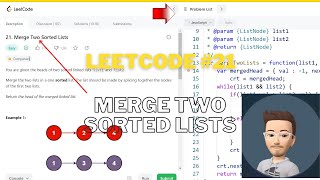 #viral Leetcode #21 Merge Two Sorted Lists Javascript Code