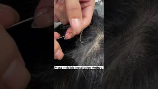 Most Invisible Hair Extensions Installation Method No Need to Remove