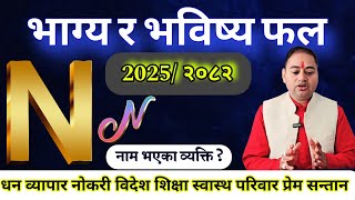 N नाम भएका व्यक्तिको भाग्य र भविष्य २०८२/२०२५, Rashifal, horoscope, zodiac, earning money, love life