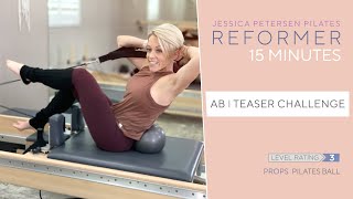 Pilates Reformer 15 Minute Workout - Ab Teaser Challenge