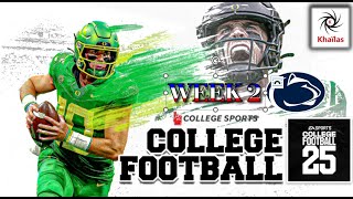 ★ Madden College Football Mod 25 ★ Penn State vs Oregon ★ Week 2 ★