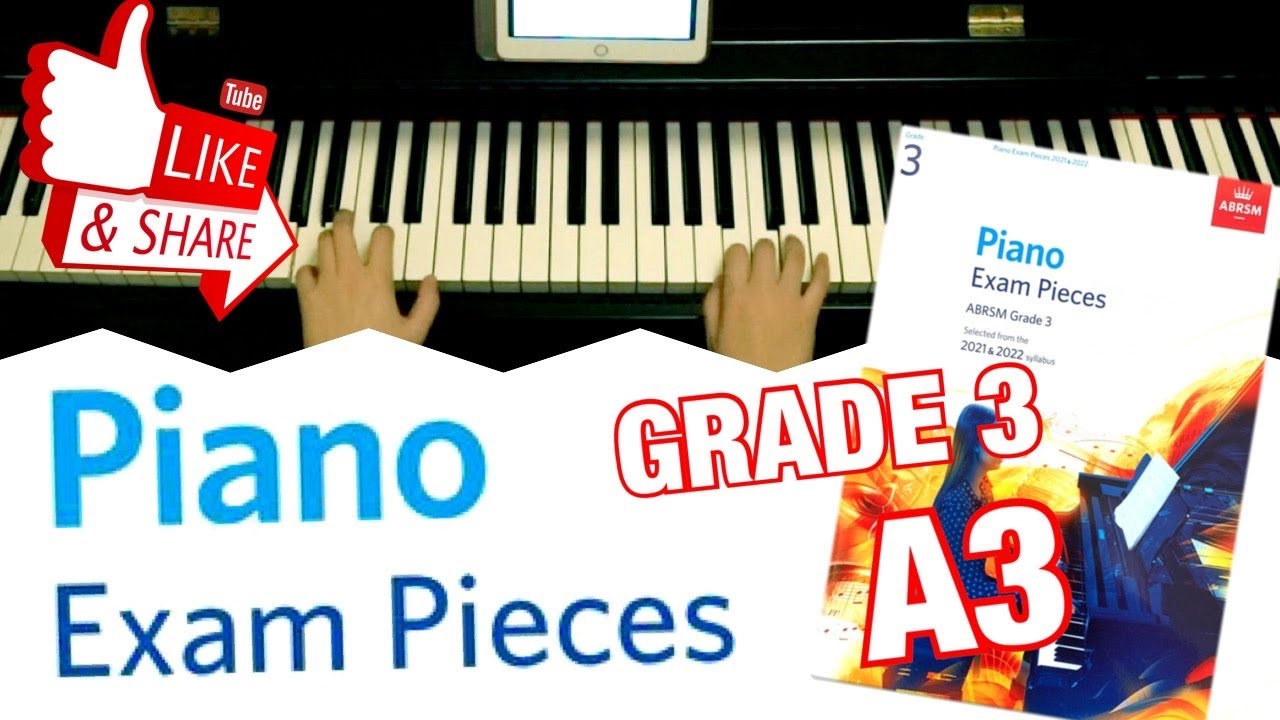 ABRSM Piano Grade 3 Exam 2021 & 2022 A3 Handel Gavotte In G HWV 491 ...