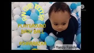 Cute Toddler Loves Playing Biggest Playground & Bath Ball.