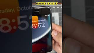 iPhone SE on iOS 16.1 #IPHONESE #IOS161 #IOS16 #UPDATE