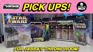 Star Wars Action Figure Pick Ups! | Jabba's Throne Room Display | The Vintage Collection