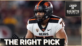 New Orleans Saints Get The Right Guy In Taliese Fuaga | 2024 NFL Draft