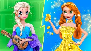 Rich Anna vs Broke Elsa