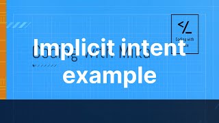 Open link in the browser with implicit intent - Android Studio tutorial - Java