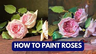 How to Paint Roses | Valentine Vignette