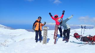 北海道バックカントリー　ニセコシャクナゲ岳　春スキー　2024.3.27