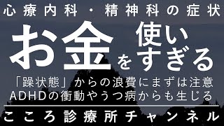 お金を使いすぎる【躁うつ病が一番注意だが、ADHD等他の要因も。精神科医が10分でまとめ】