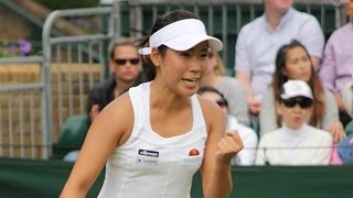 日比野菜緒 ウィンブルドン 初戦で敗れるも笑顔で会見 全米オープンでの初勝利を誓う！！