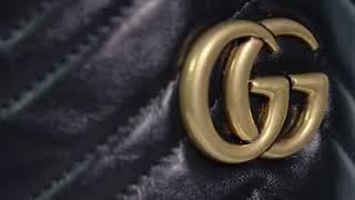 Gucci GG Marmont mini bucket bag in black