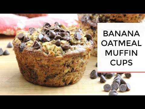 Baked Banana Oatmeal Muffin Cups | Healthy + Easy Grab-N-Go Breakfast Baked Banana Oatmeal Muffin Cups | Healthy + Easy Grab-N-Go Breakfast