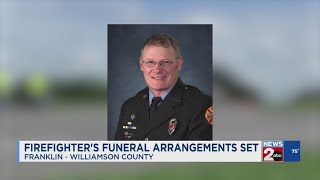 Franklin firefighter's funeral arrangements set