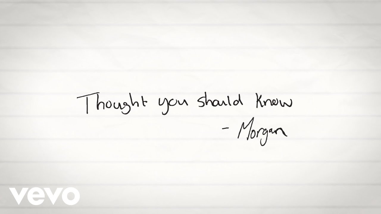 Morgan Wallen - Thought You Should Know (Lyric Video)