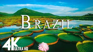 FLYING OVER BRAZIL (4K UHD) - Relaxing Music Along With Beautiful Nature Videos - 4K Video Ultra HD