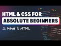 HTML & CSS for Absolute Beginners: What is HTML?