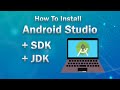 How To install Android Studio + SDK + JDK | Installation Step by Step