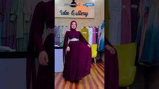 Inspirasi Model Gamis Brokat Terbaru 2023 Mewah \u0026Elegan #kondangan #shorts #ootd #racunshopee #viral