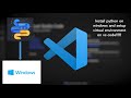 How to install python on windows | Setup virtual environment in VS code in 5 mins[Complete guide!!]
