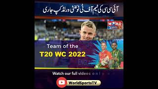 ICC announced Team of the T20 World Cup 2022 | 11 Best players of T20 WC | 2 PAK players included